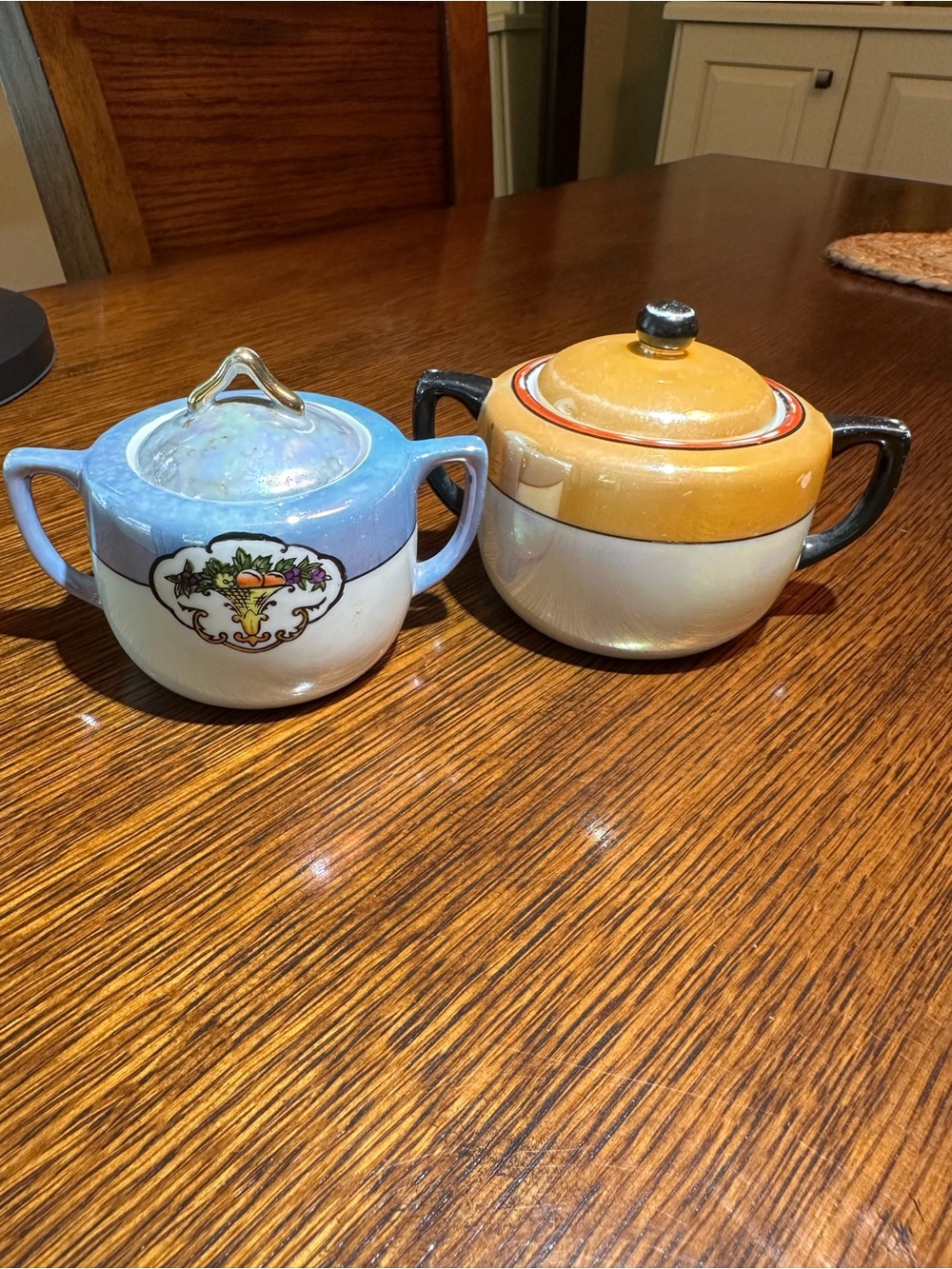 Vintage 1920s-40s Noritake M Morimura Sugar Bowl & Creamer Set Made in Japan